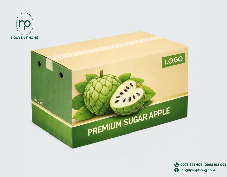 In thùng carton đựng na